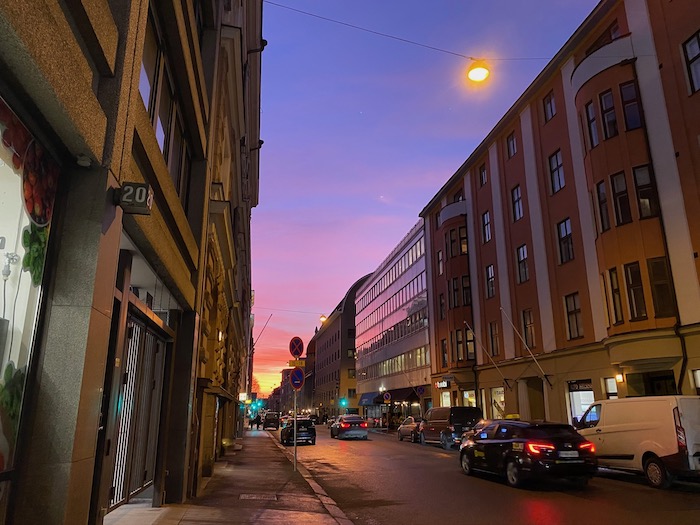 هلسنكي ، مشهد شارع فنلندا. 