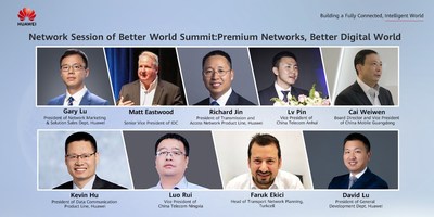 المتحدثون الرئيسيون من IDC و China Telecom Anhui و China Mobile Guangdong و China Telecom Ningxia و Turkcell و Huawei