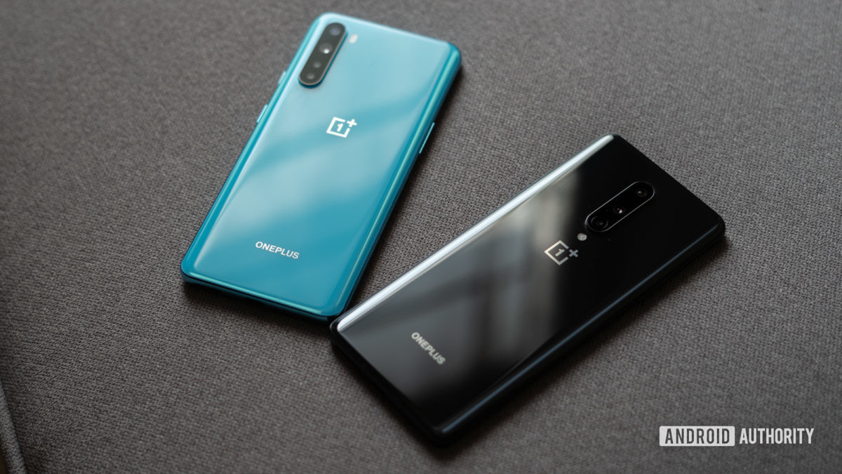 OnePlus Nord مقابل OnePlus 8 اللوحة الخلفية الخلفية