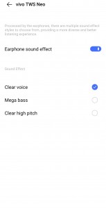 vivo TWS Neo interface على vivo X50 Pro