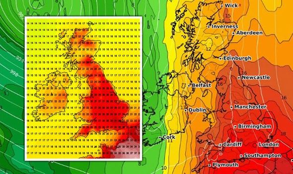 توقعات الطقس الحار في المملكة المتحدة التقى بالموجات الحرارية مكتب آخر