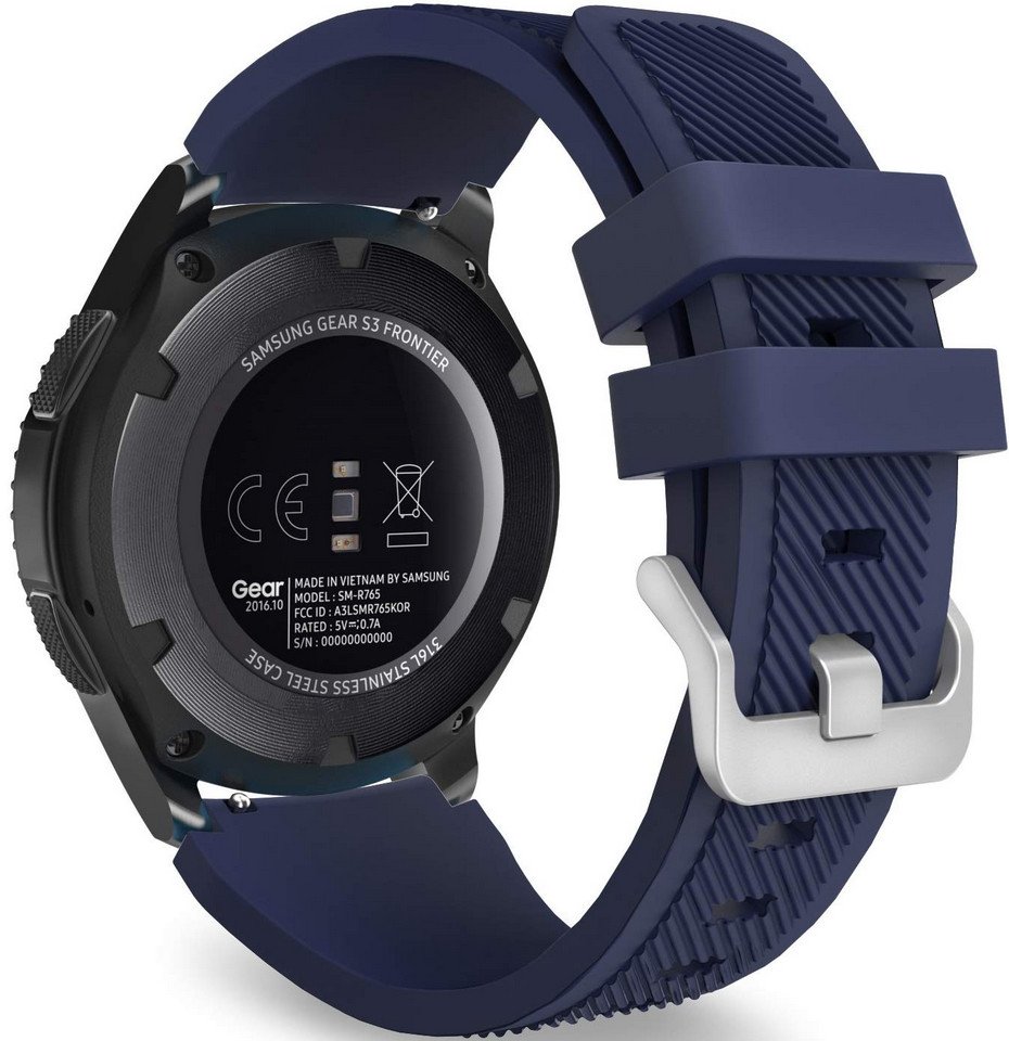 moko silicone watch band midnight blue render