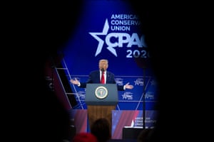 دونالد ترامب يتحدث خلال مؤتمر العمل السياسي المحافظ ، CPAC 2020 ، في الميناء الوطني ، في أوكسون هيل ، ماريلاند ، 29 فبراير 2020.