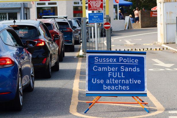 1596985595 407 0 PAY Camber East Sussex UK 08 Aug 2020 UK Weather Yet another day of hot weather in Camber Sands in