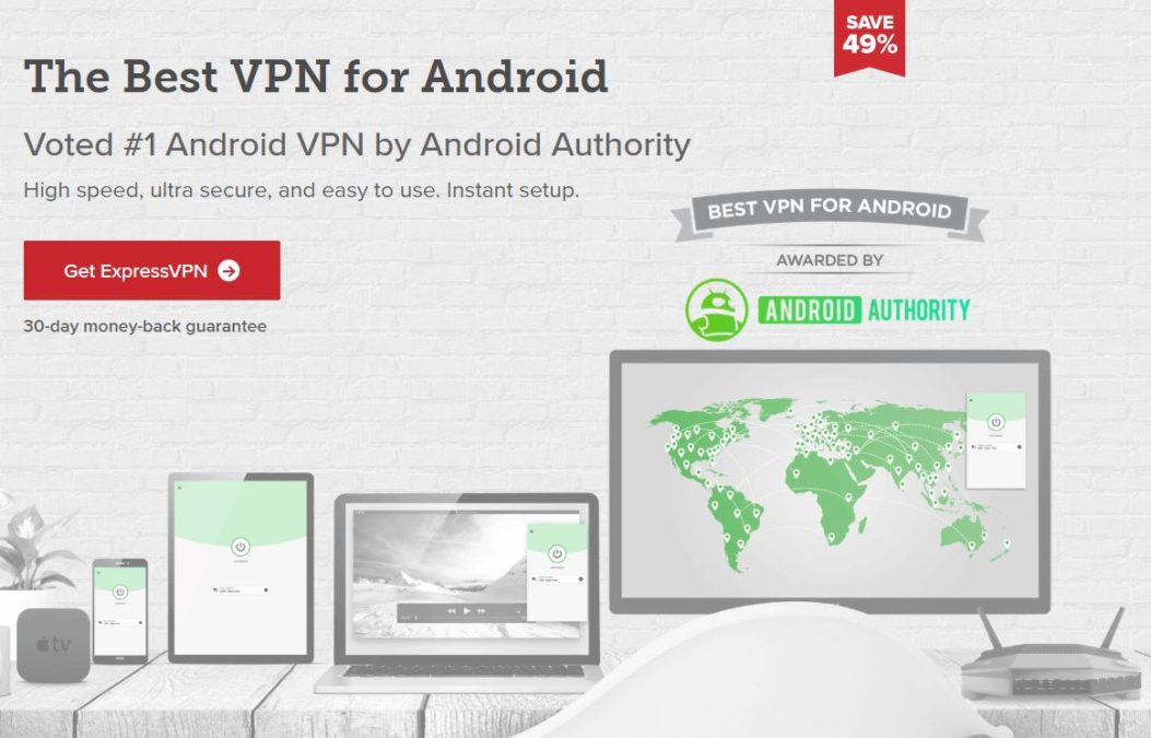 Express VPN يتعامل مع Android Authority