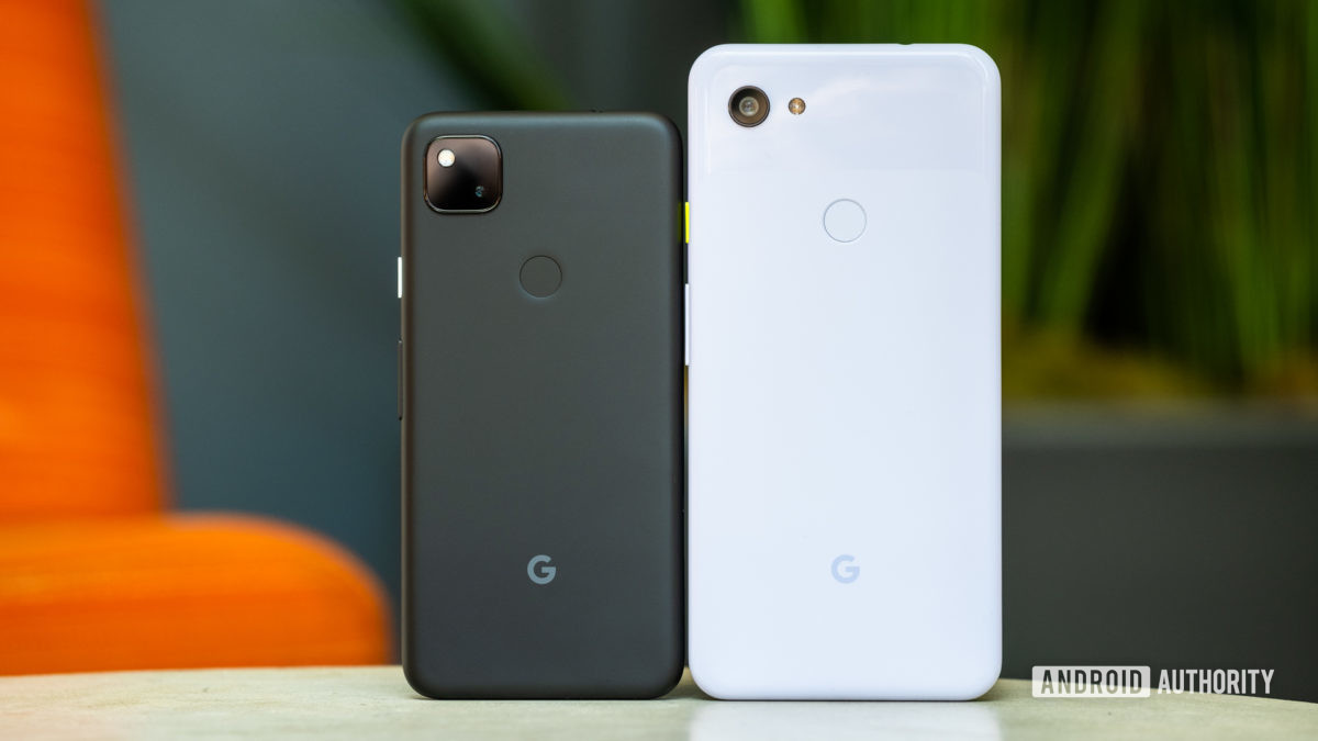 Google Pixel 4a مقابل Google Pixel 3a يدعمان 1