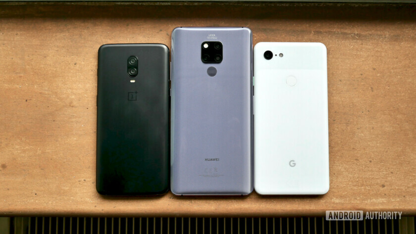 Huawei Mate 20 X مقابل OnePlust 6T و Google Pixel 3 XL