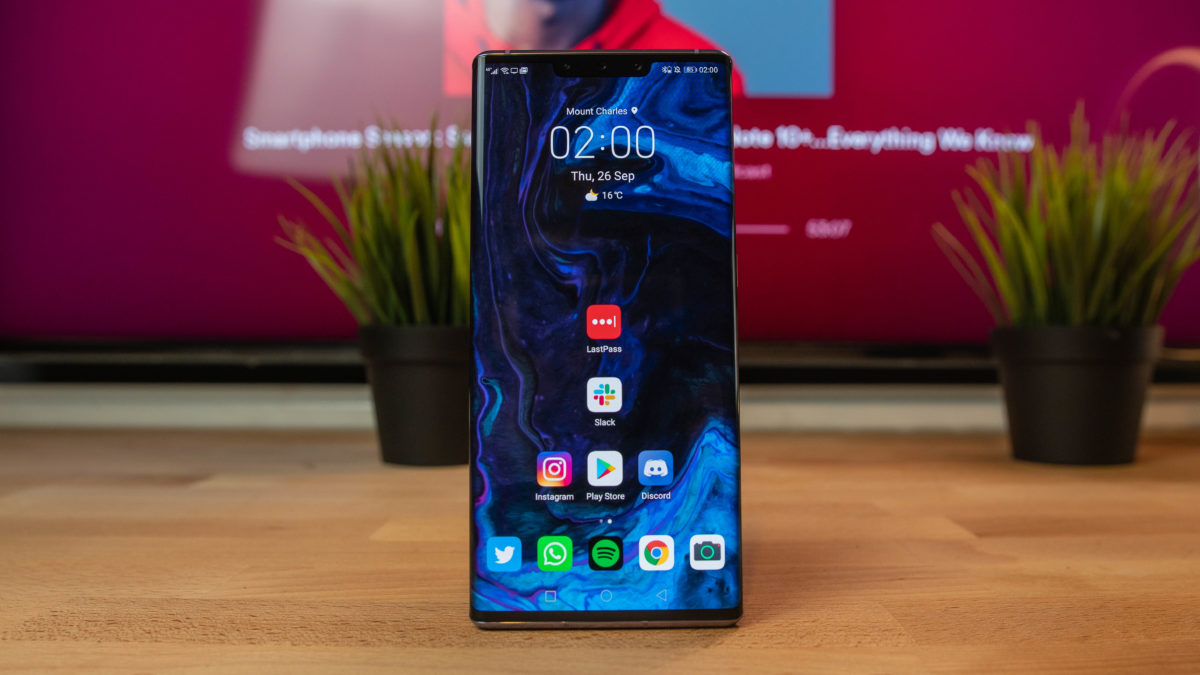 Huawei Mate 30 Pro لقطة أمامية للشاشة الرئيسية