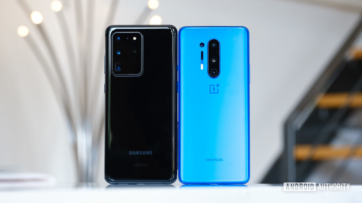 دعم Samsung Galaxy S20 Ultra مقابل OnePlus 8 Pro