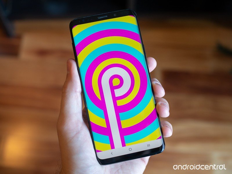 شعار Android Pie على Galaxy S9 +