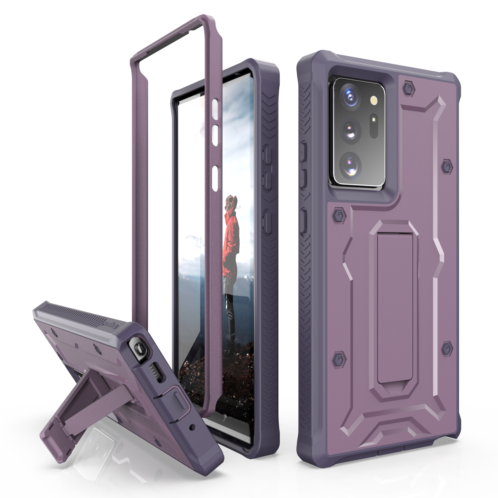 armadillotek vanguard series note 20 ultra case purple