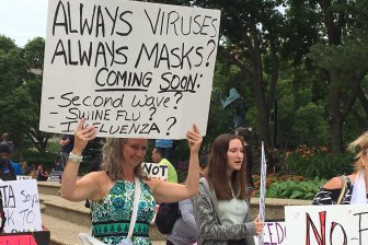 edmonton anti mask rally july 19 1