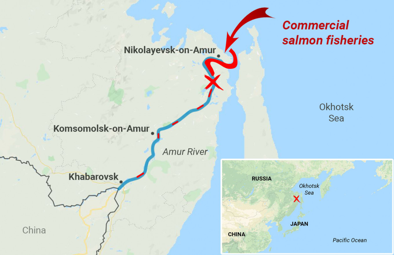 map russia salmon fishing