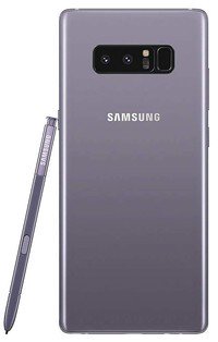 note 8 render purple back with s pen