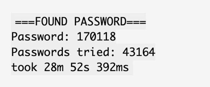 password attempt