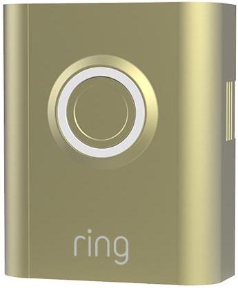 ring video doorbell 3 faceplate brush gold