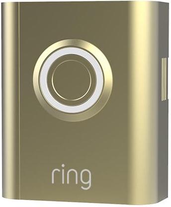 ring video doorbell 3 faceplate gold metal