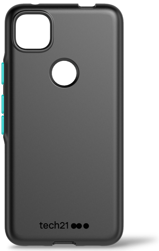 tech21 studio colour pixel 4a case black teal
