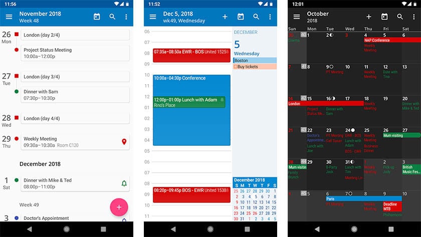 aCalendar - أحد أفضل تطبيقات التقويم لنظام Android