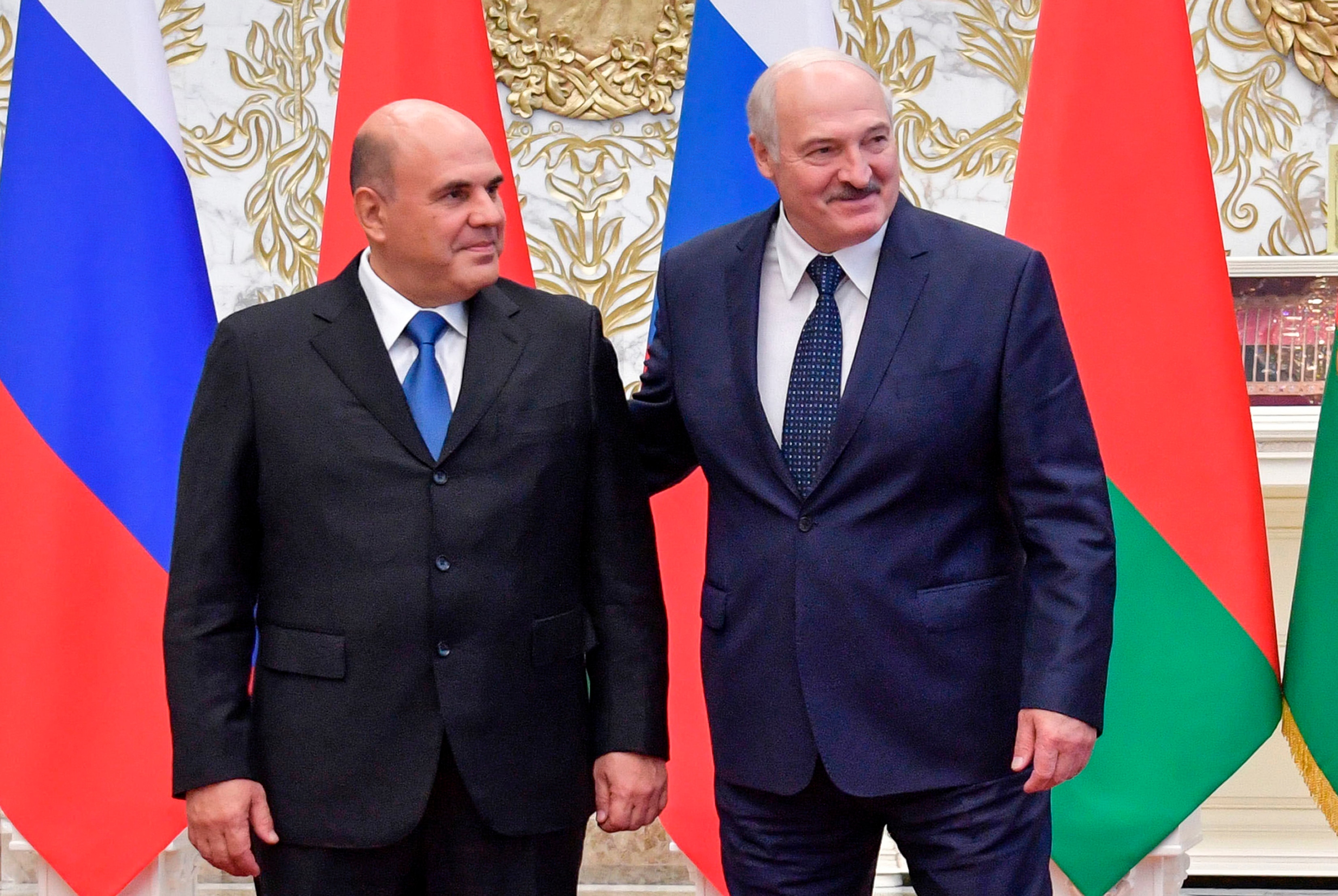رئيس الوزراء الروسي ميخائيل ميشوستين يلتقي بالرئيس البيلاروسي الكسندر لوكاشينكو.