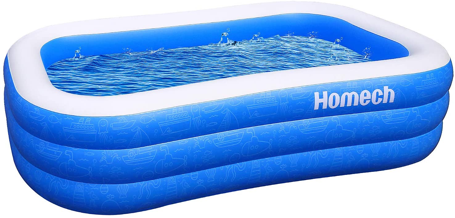 hometech inflatable pool
