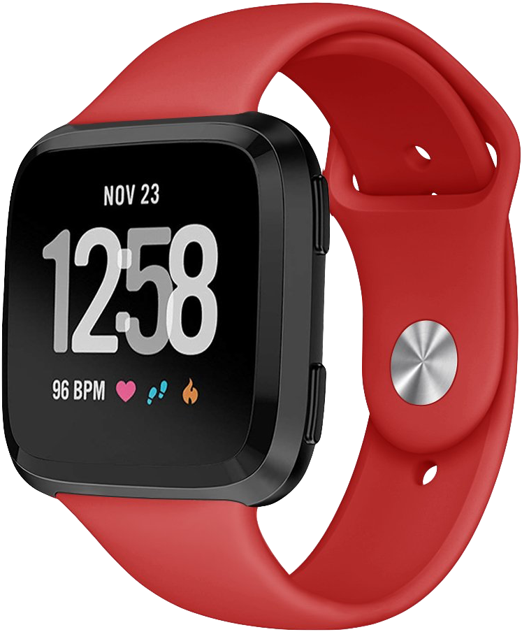 kmasic fitbit versa watch band red cropped