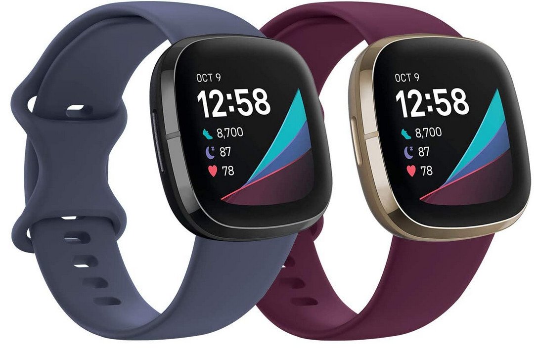 qibox siicone band fitbit sense versa 3 render