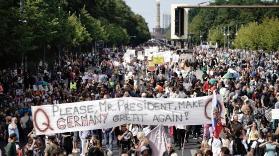 متظاهرون في ألمانيا ضد قيود فيروس كورونا