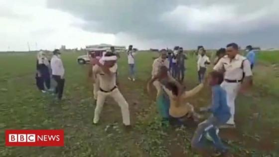 غضب هندي بعد فيديو للشرطة الهندية تهاجم زوجين
