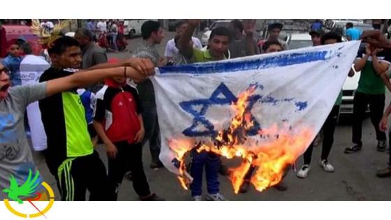حرق العلم الصهيوني