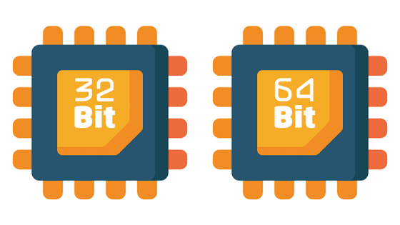 تعرف علي الفرق بين معالجات 64 بت و 32 بت