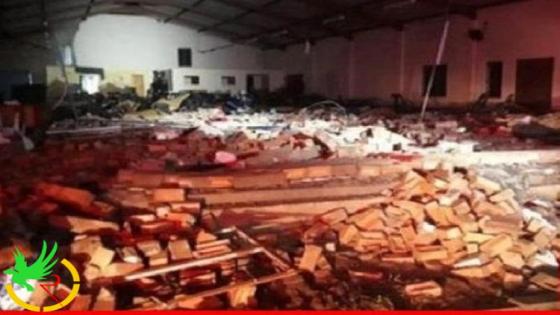 انهيار جدار كنيسة في جنوب افريقيا