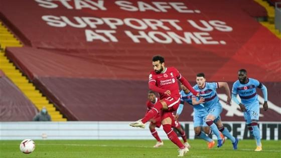 «محمد صلاح» يسجل هدف التعادل لـ ليفربول في شباك وست هام