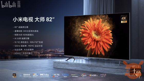 82 “Xiaomi Mi TV Master أول تلفزيون LED صغير