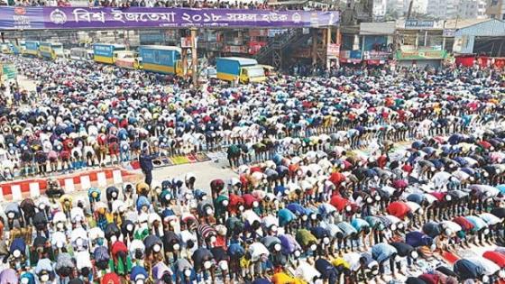 بنغلاديش تعلق صلاة الجماعة والجمع