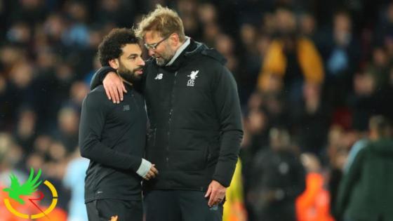 محمد صلاح ومدرب ليفربول يورجن كلوب