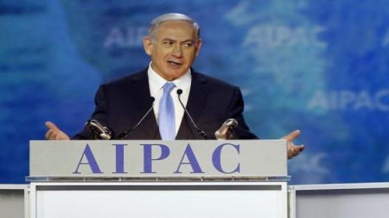 رئيس الوزراء الاسرائيلي بنيامين نتنياهو يتحدث في المؤتمر السنوي للجنة الشؤون العامة الامريكية الاسرائيلية (ايباك) في واشنطن يوم الاثنين. تصوير: جوناثن إرنست - رويترز