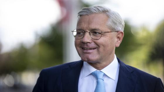 BERLIN, GERMANY - SEPTEMBER 28: Norbert Roettgen, member of the German Christian Democrats (CDU) and former German environment minister, talk to the press after a meeting with Annegret Kramp-Karrenbauer, outgoing head of the German Christian Democrats (CDU), at CDU headquarters on September 28, 2020 in Berlin, Germany. Kramp-Karrenbauer is meeting today with the current three candidates who are vying to succeed her as leader of the CDU: Armin Laschet, Friedrich Merz and Norbert Roettgen. The succession will be finalized at a CDU party congress in December. (Photo by Maja Hitij/Getty Images)